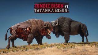 ZOMBIE Bison vs TATANKA Bison  Speed Test  in Red Dead Redemption 2 PC