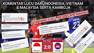 Timnas INDONESIA diserbu Netizen Vietnam & Malaysia karena Indonesia U-19 menang tipis atas Kamboja