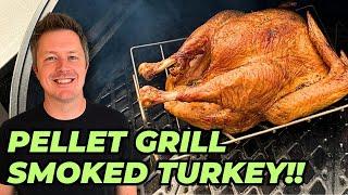 Juicy SMOKED TURKEY on a Pellet Grill  CRISPY SKIN