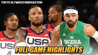 USA VS NIGERIA “FULL GAME HIGHLIGHTS  JULY 11 2021  TOKYO OLYMPICS PREPARATION