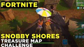 Follow the treasure map found in Snobby Shores - Fortnite Season 5 Challenge Location Guide