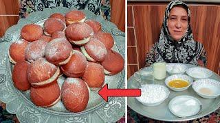 IRAN Famous Donut Recipe - Persian Pirashki - cooking vlog