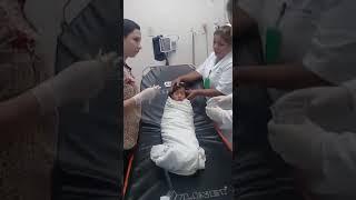 The girl swallowed the coin and this is the way doctors treat it. If your country does the doctor w