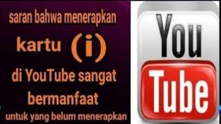 saran untuk kartu i YouTube di terapkan