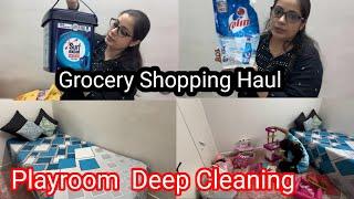 My Huge Monthly Grocery Shopping Haul  Play Room ‍️Blinkit Haul