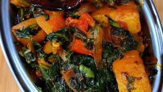 How to make tasty Aalu Palak Sabzi #shorts #Aalupalaksabzi