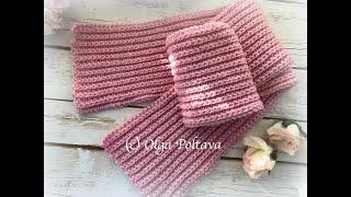 How to Crochet Scarf for Women Men Children Knit Like Crochet Scarf Crochet Video Tutorial
