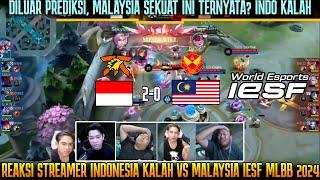 MALAYSIA SEKUAT INI? REAKSI STREAMER INDOFNOC KALAH VS MALAYSIASRG IESF MLBB 2024