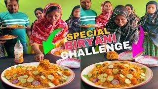 Special Biryani Bottle Flip Challenge With Family Game ️ #challenge #viral #funny