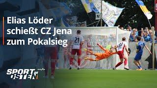 Löder schießt Carl Zeiss Jena gegen Meuselwitz zum 15. Pokalsieg  Sport im Osten  MDR