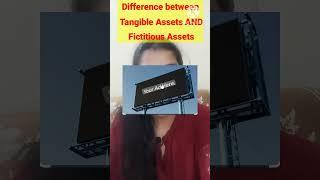 Difference between intangible assets and fictitious assets #shorts #youtubeshorts #educationalvideo