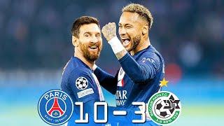 PSG 10 - 3 Maccabi Haifa agg ● UCL 2022  All Goals & Extended Highlights