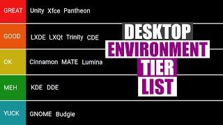 My Tier List For Linux Desktop Environments