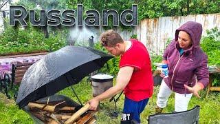 Poor Russians Cook Food OutsideThree Private Parties CompilationSummer in Moscow