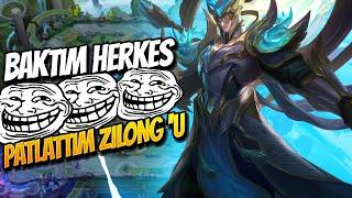 BAKTIM HERKES TROLL PATLATTIM ZILONG U - Mobile Legends