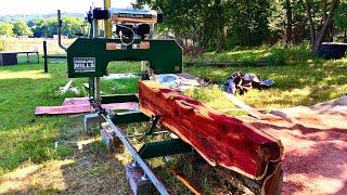 Logs To Lumber  Milling Beautiful Red Cedar On The Woodland Mills Sawmill