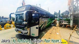 Karunia Bakti Kampung Rambutan - Cianjur  Pertama kali naik bus medium ternyata senyaman ini.