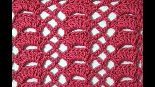 How to crochet fan shell stitch simple short tutorial by marifu6a