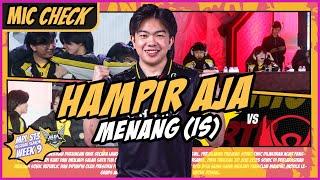 HAMPIR AJA MENANGIS - MIC CHECK ONIC VS BTR MPL-ID SEASON 13 WEEK 9