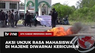 Aksi Unjuk Rasa Mahasiswa Ricuh Tuntut Transparansi Anggaran Kampus  AKIS tvOne