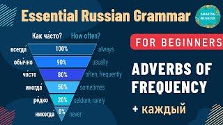 Basic Russian 1 Adverbs of Frequency. Time Expressions with КАЖДЫЙ