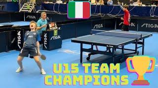 ITALY MADE HISTORY  European U15 Team champions  Danilo Faso - Robert Istrate highlights