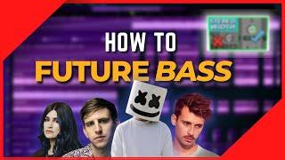 How To Make Future Bass Music  FL Studio 20 tutorial Free FLP