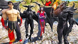 Franklin Found LUCIFER and HELL GOD To Attack DEVIL GOD in GTA 5  SHINCHAN and CHOP