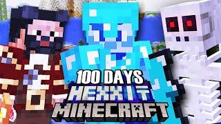 I Survived 100 Days in Hexxit Updated in Minecraft FULL MOVIE