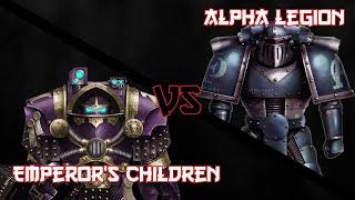 Horus Heresy Primarch Battle Report - Emperors Children vs Alpha Legion - 4000pts