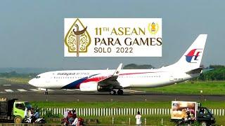 WOW...MOMEN LANGKA BEGINI KESIBUKAN BANDARA ADI SOEMARMO SAAT ASEAN PARA GAMES 2022