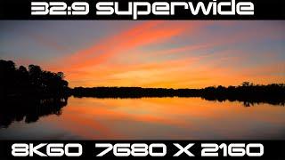 1-14 hours of uninterrupted sunset bliss Super Ultrawide 329 8K HDR 60p.