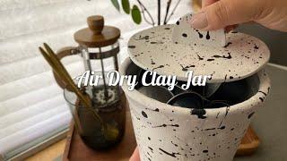 DIY Air Dry Clay ideas  Easy Clay Jar  지점토 오브제 만들기