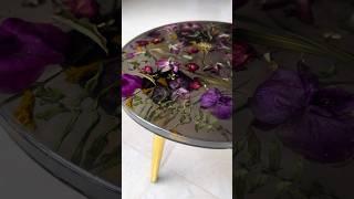 Amazing Flowers Table  full video on the channel  #resin_art #flowertable #diy