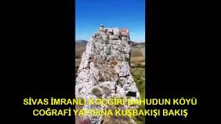 SİVAS İMRANLI KOÇGİRİ BAHUDUN KÖYÜ COĞRAFİ YAPISINA KUŞBAKIŞI BAKIŞ