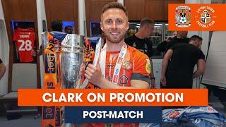 Post Match  Clark on getting promotion to the Premier League