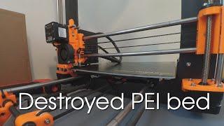 How to destroy PEI bed dead calibration probe