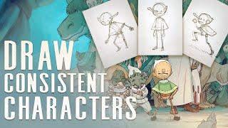 How to Draw Consistent Characters - Make stylized characters look the same from drawing to drawing