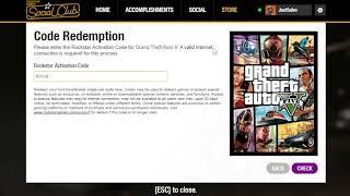I tried to use a Rockstar Activation Code - GTA Online