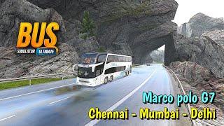 Bus Simulator Ultimate - Gameplay  Drive the Marco polo G7 Bus in Rain