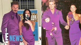 David and Victoria Beckham Wear ICONIC Purple Outfits to Celebrate 25th Wedding Anniversary E News