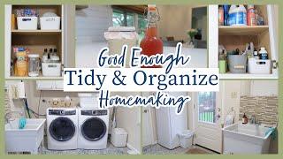 Laundry Room Refresh Tidy & Organize  Finding Contentment in Good Enough