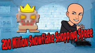 200 Million Snowflake Shopping Spree   Giant Simulator  Roblox