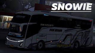 SNOWIE‼️MOD BUSSID JETBUS 5 SHD PO NEW MANJA FULL STROBO MBOIS GANTENG PARAH - bus simulator id