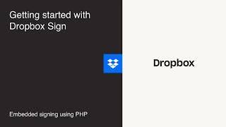 Embedded Signing Using PHP  Dropbox Developers  Dropbox