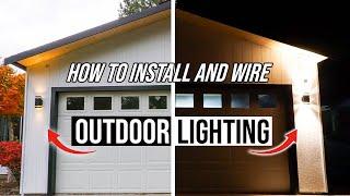 How To Install And Wire Outdoor Light Fixtures - Easy Home DIY Project