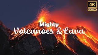 Spectacular Volcano Eruptions Relaxation Video  Scary Volcanic Eruption Compilation