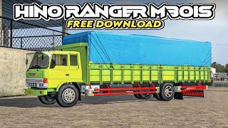 Share mod truk Hino Ranger mbois free download  #bussid #modbussid