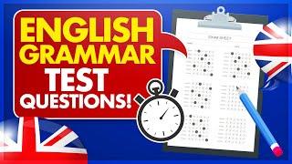ENGLISH GRAMMAR TEST PRACTICE QUESTIONS How to PASS an English Grammar Test