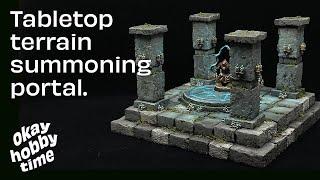 How to craft a summoning portal – tabletop terrain for D&D Warhammer and more